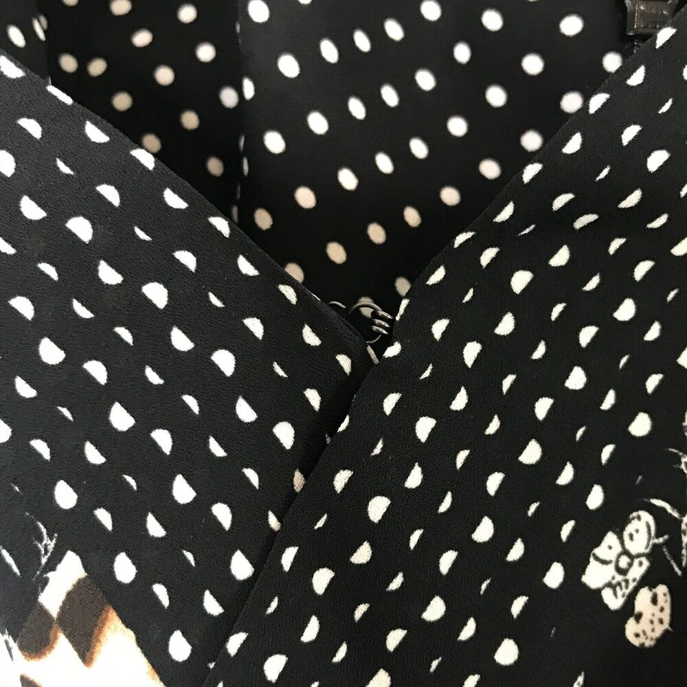 CAbi Mixed Print Crossover Tank Womens 4 Peplum V Neck Adjustable Straps - Picture 4 of 11